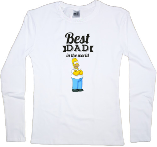 Women's Longsleeve Shirt - Best dad - Mfest