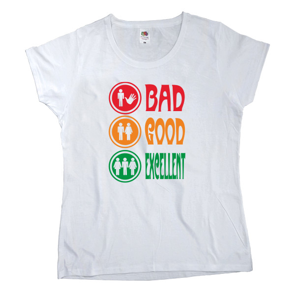 Women's T-shirt Fruit of the loom - BAD-GOOD - Mfest