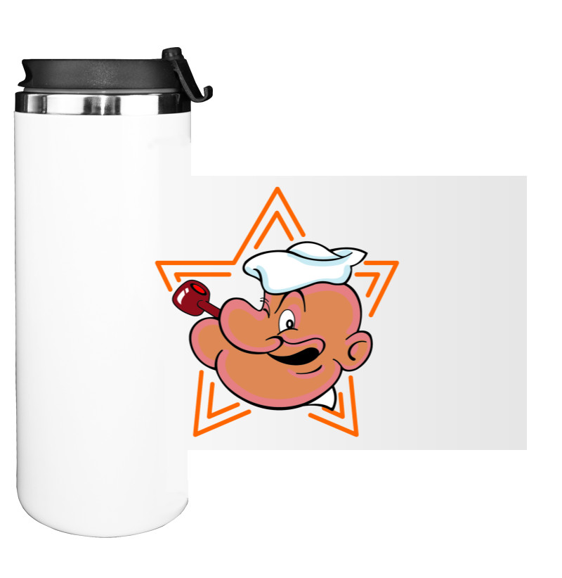 Моряк Попай - Water Bottle on Tumbler - Popeye 11 - Mfest