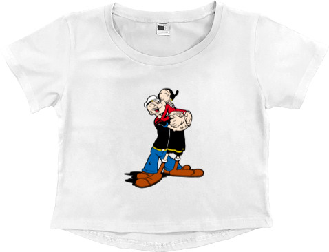 Women's Cropped Premium T-Shirt - Popeye 10 - Mfest