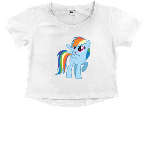 Kids' Premium Cropped T-Shirt - Дэш - Mfest