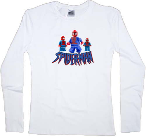 Women's Longsleeve Shirt - Lego superheroes spiderman - Mfest