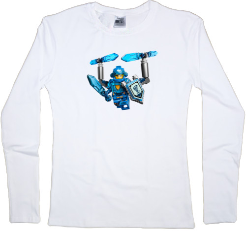 Women's Longsleeve Shirt - Lego nexo knights clay - Mfest