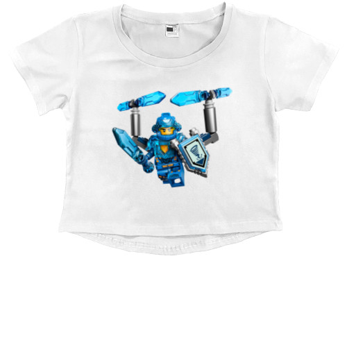 Kids' Premium Cropped T-Shirt - Lego nexo knights clay - Mfest