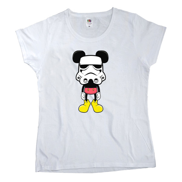 Women's T-shirt Fruit of the loom - Mickey Mouse Штурмовик - Mfest