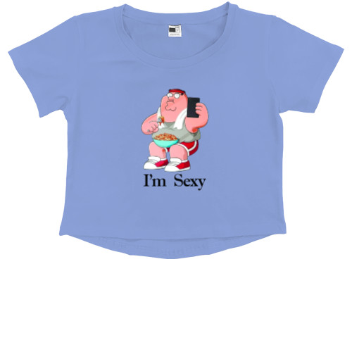 Гриффины - Kids' Premium Cropped T-Shirt - Питер Гриффин 1 - Mfest