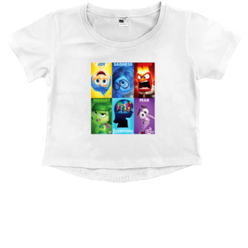 Kids' Premium Cropped T-Shirt - Головоломка 1 - Mfest