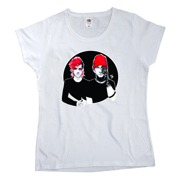 Women's T-shirt Fruit of the loom - Twenty One Pilots Tyler_Josh - Mfest