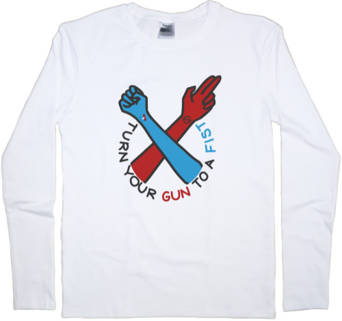 Men's Longsleeve Shirt - Twenty One Pilots Turn Your Gun Into A Fist - Mfest