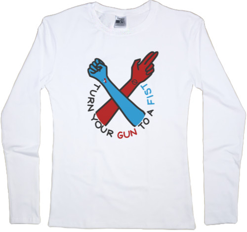 Women's Longsleeve Shirt - Twenty One Pilots Turn Your Gun Into A Fist - Mfest