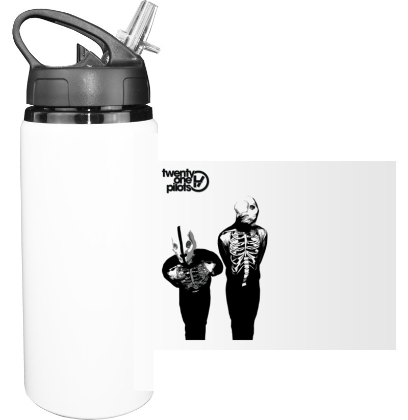 Sport Water Bottle - Twenty One Pilots Skeleton Clique 4 - Mfest