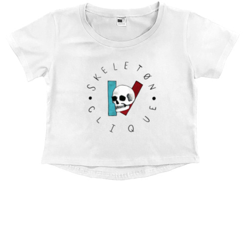 Kids' Premium Cropped T-Shirt - Twenty One Pilots Skeleton Clique 1 - Mfest