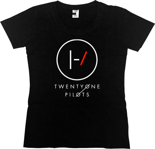 Футболка Премиум Женская - Twenty One Pilots Logo 1 - Mfest