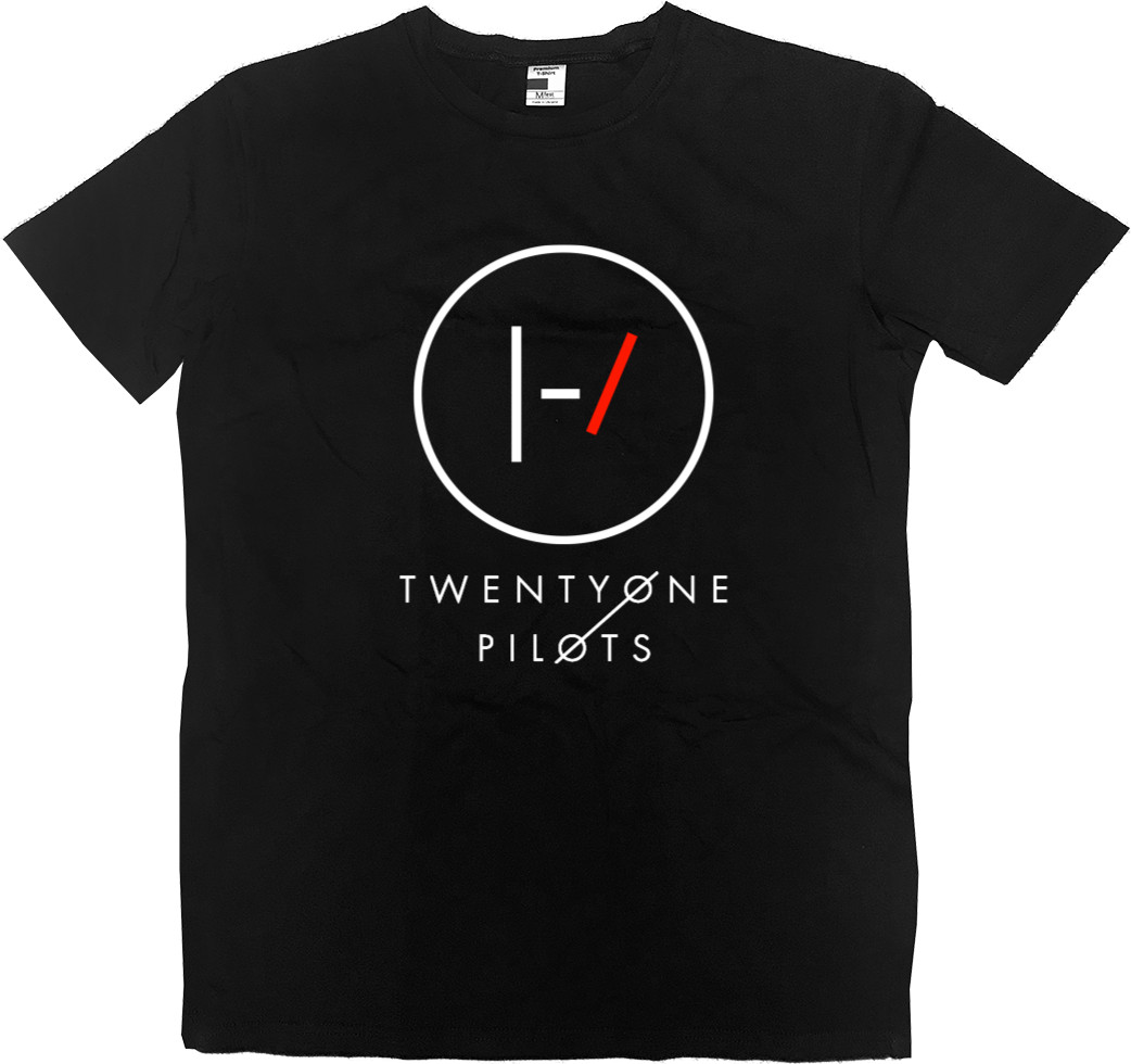 Футболка Преміум Чоловіча - Twenty One Pilots Logo 1 - Mfest