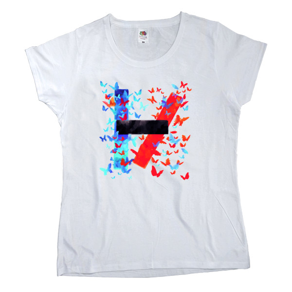 Women's T-shirt Fruit of the loom - Twenty One Pilots Butterfly Logo - Mfest