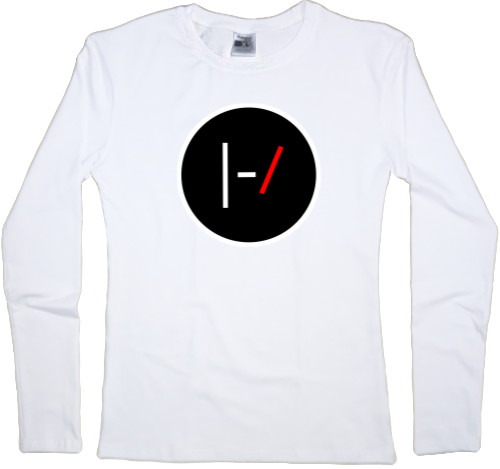 Women's Longsleeve Shirt - Twenty One Pilots Black Logo - Mfest