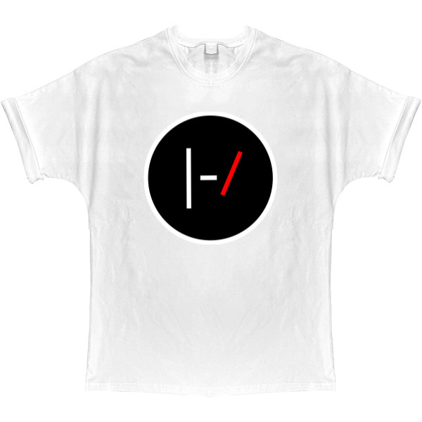 T-shirt Oversize - Twenty One Pilots Black Logo - Mfest