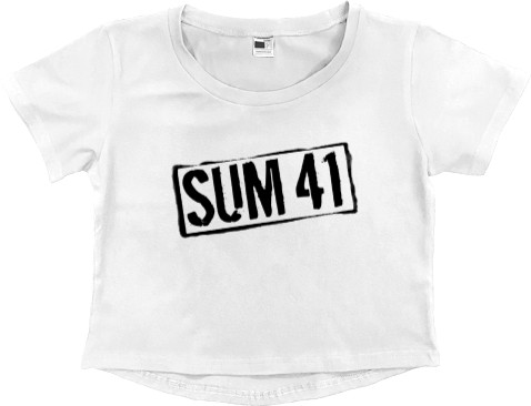 Women's Cropped Premium T-Shirt - SUM 41 -10 - Mfest