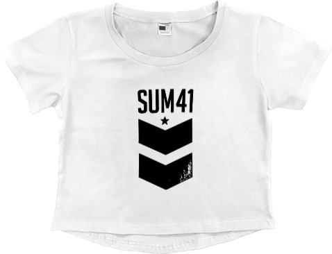 Women's Cropped Premium T-Shirt - SUM 41 -9 - Mfest