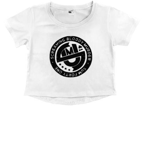 Kids' Premium Cropped T-Shirt - Sum 41 -3 - Mfest