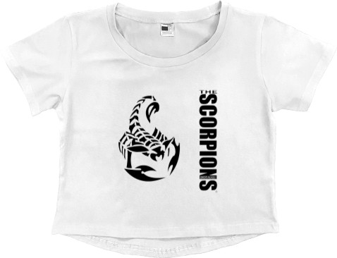 Women's Cropped Premium T-Shirt - Scorpions 1 - Mfest