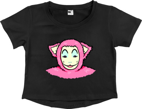 Women's Cropped Premium T-Shirt - Lola The Friendly Alien - Mfest