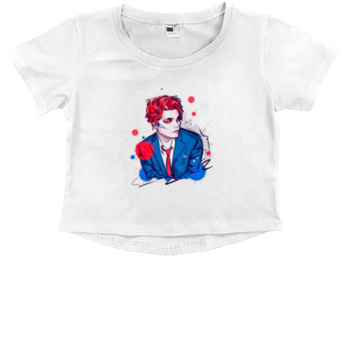 Kids' Premium Cropped T-Shirt - Gerard Way Hesitant Alien 3 - Mfest