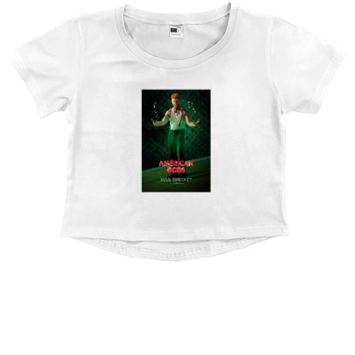 Kids' Premium Cropped T-Shirt - American Gods 17 - Mfest