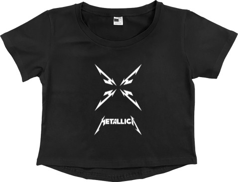 Women's Cropped Premium T-Shirt - Metallica 1 - Mfest