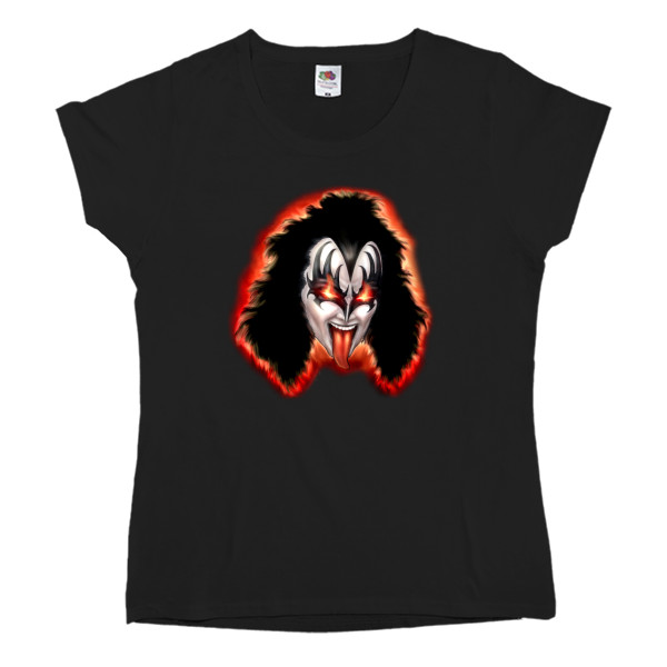 Women's T-shirt Fruit of the loom - KISS art 2 - Mfest