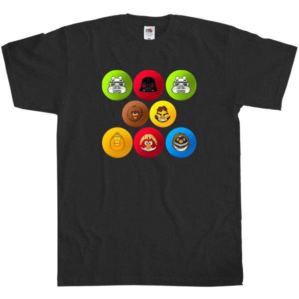 Men's T-Shirt Fruit of the loom - Angry Birds 15 - Mfest