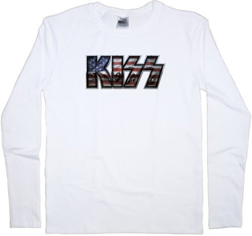 Men's Longsleeve Shirt - KISS logo 1 - Mfest