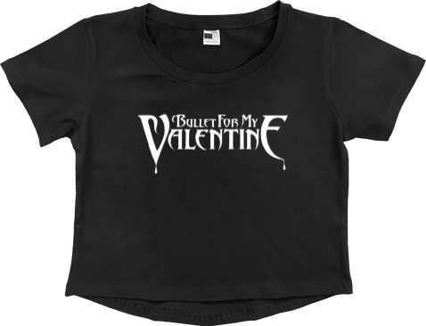 Women's Cropped Premium T-Shirt - Bullet for My Valentine 1 - Mfest