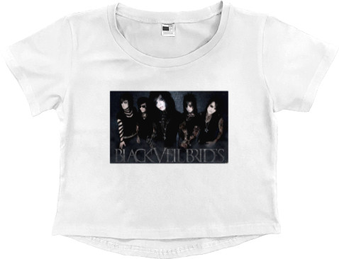 Women's Cropped Premium T-Shirt - Black Veil Brides 5 - Mfest