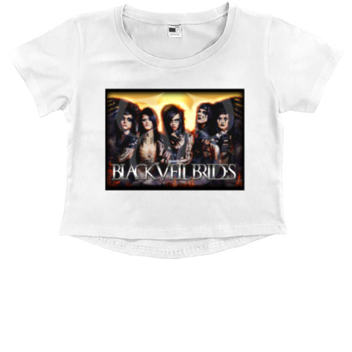 Kids' Premium Cropped T-Shirt - Black Veil Brides 2 - Mfest