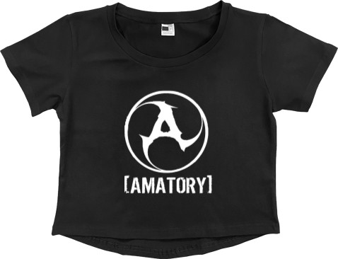 Women's Cropped Premium T-Shirt - Amatory 1 - Mfest