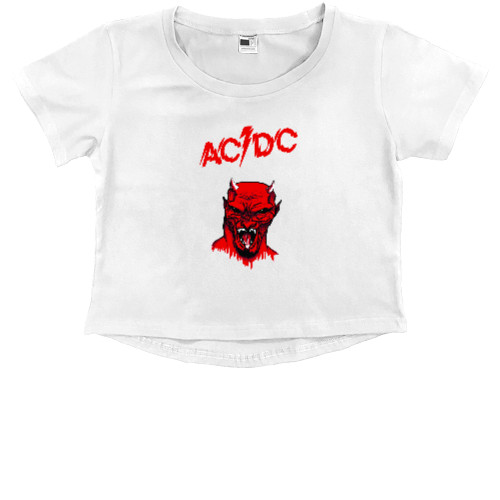 Kids' Premium Cropped T-Shirt - AC-DC 8 - Mfest