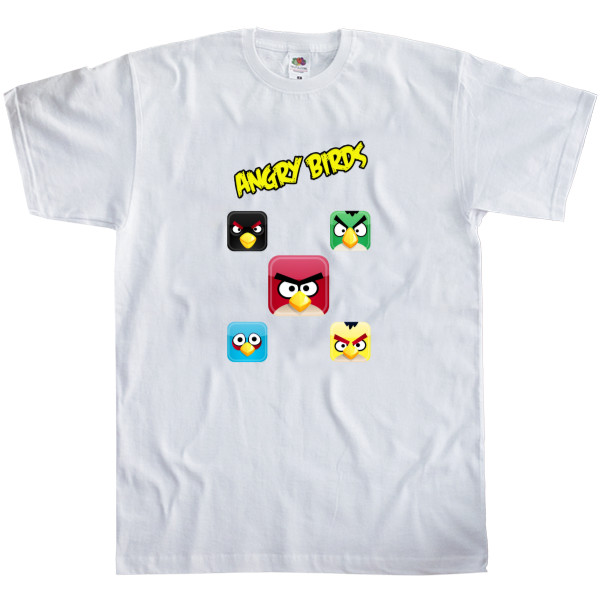 Men's T-Shirt Fruit of the loom - Angry Birds 16 - Mfest