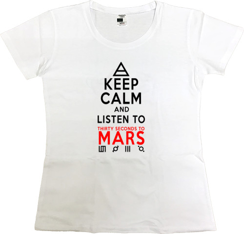 Women's Premium T-Shirt - 30 seconds to mars 6 - Mfest