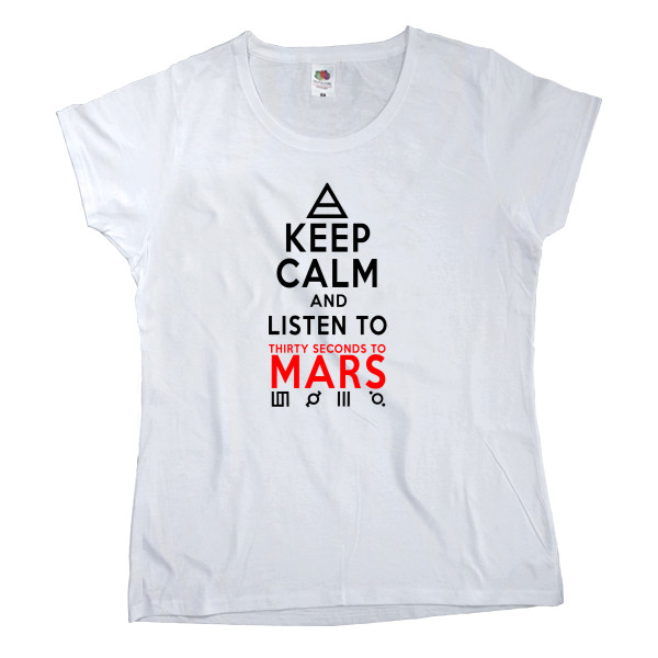 Women's T-shirt Fruit of the loom - 30 seconds to mars 6 - Mfest