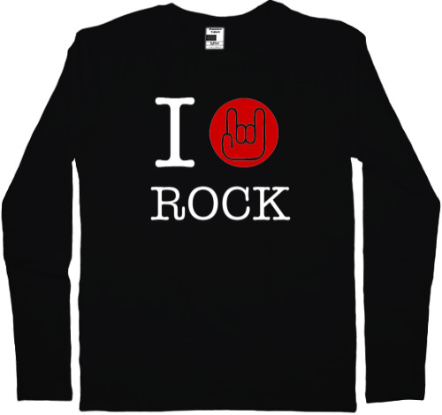 Kids' Longsleeve Shirt - I love rock 1 - Mfest