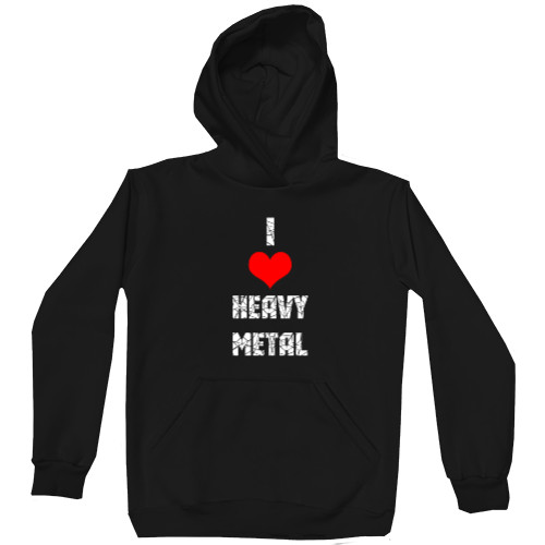 Худі Унісекс - i love heavy metal - Mfest