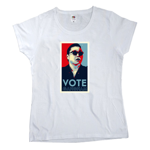 Women's T-shirt Fruit of the loom - gangnam style - 1 - Mfest