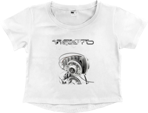 Women's Cropped Premium T-Shirt - Tiesto-2 - Mfest