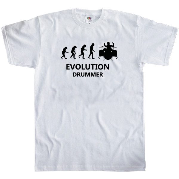 Kids' T-Shirt Fruit of the loom - Evolution Drummer - Mfest