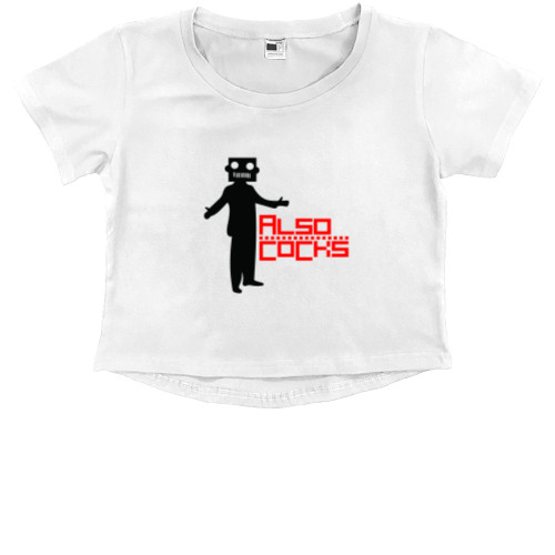 Kids' Premium Cropped T-Shirt - Also cocks - Mfest