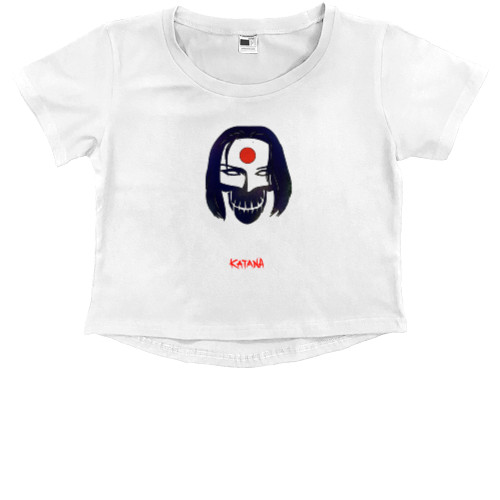 Kids' Premium Cropped T-Shirt - Отряд самоубийц Katana - Mfest