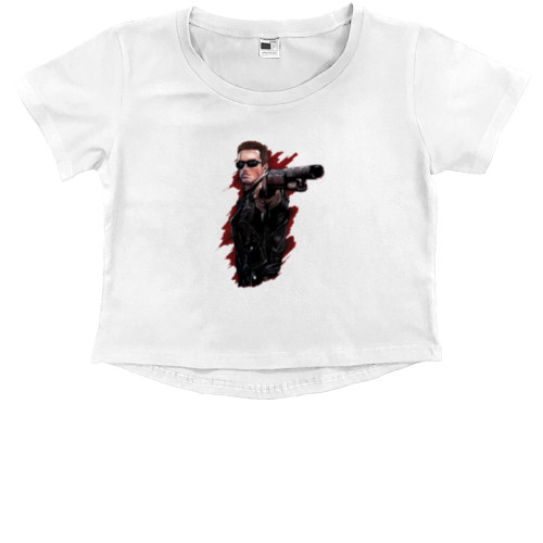 Терминатор - Kids' Premium Cropped T-Shirt - The Terminator 01 - Mfest