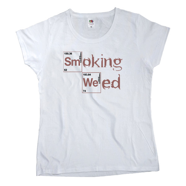 Women's T-shirt Fruit of the loom - Smoking weed - Mfest