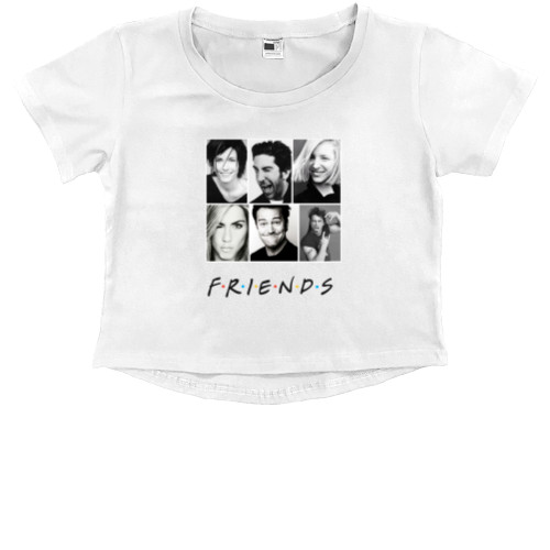 Kids' Premium Cropped T-Shirt - Friends 2 - Mfest